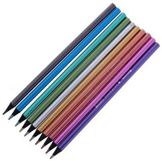 Kredki ołówkowe Colorino okrągłe Metallic 10 kolorów - tantis.pl