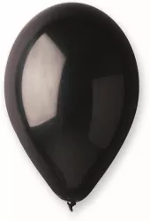 Balony pastelowe czarne 25cm