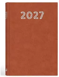 Terminarz 2027 A5 standard brązowy