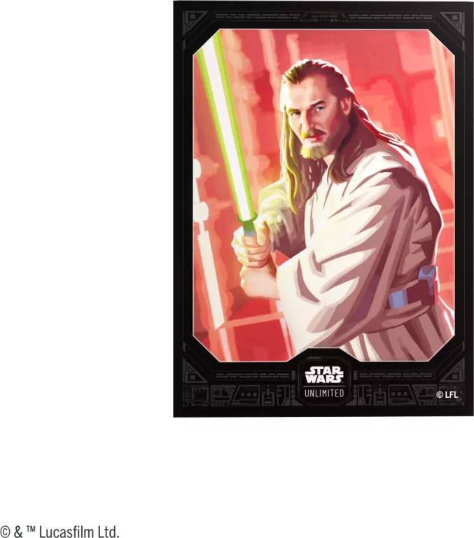Gamegenic: Star Wars Unlimited Card Game - Premium Art Sleeves - Qui-Gon Jinn - tantis.pl