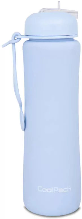 Bidon silikonowy 600ml Collpack Pump pudrowy niebieski - tantis.pl