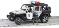 Bruder. Jeep Wrangler Unlimited Rubicon policyjny - tantis.pl