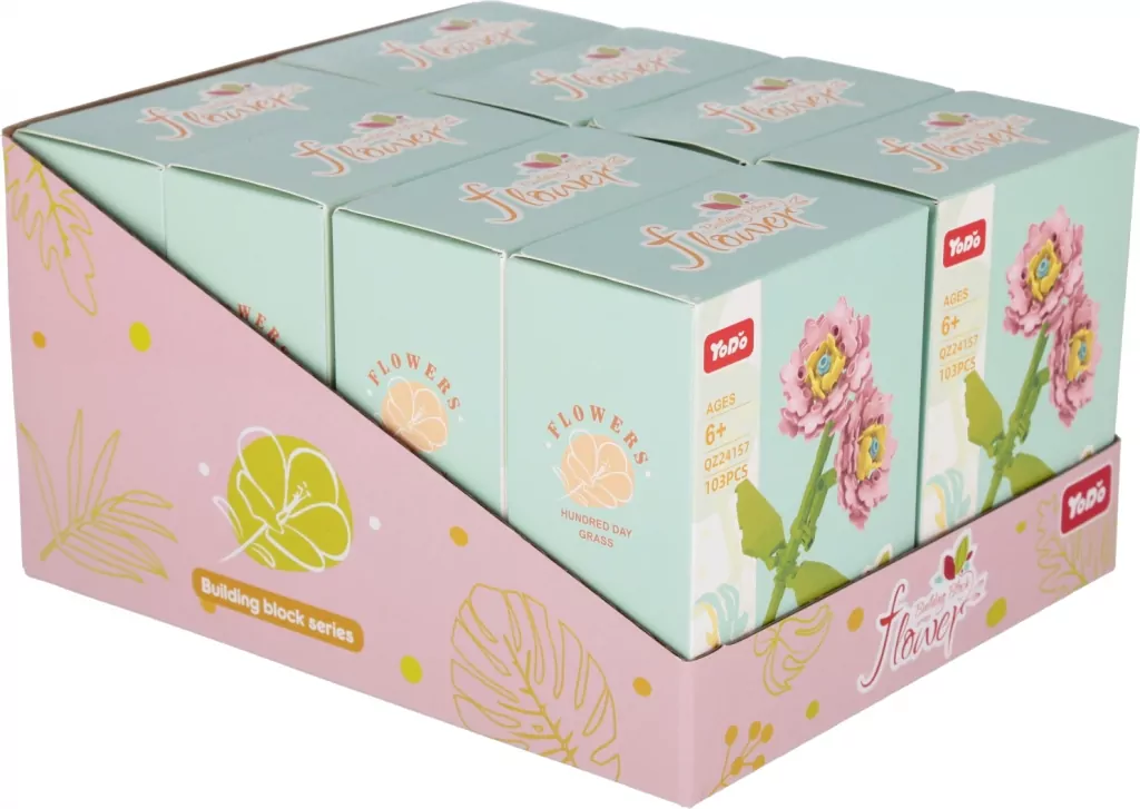 Klocki konstrukcyjne Kwiaty 103 elementy - tantis.pl