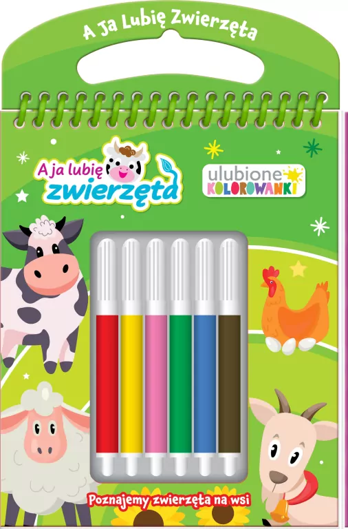 A ja lubię zwierzęta. Ulubione kolorowanki cz. 1 Poznajemy zwierzęta na wsi - tantis.pl