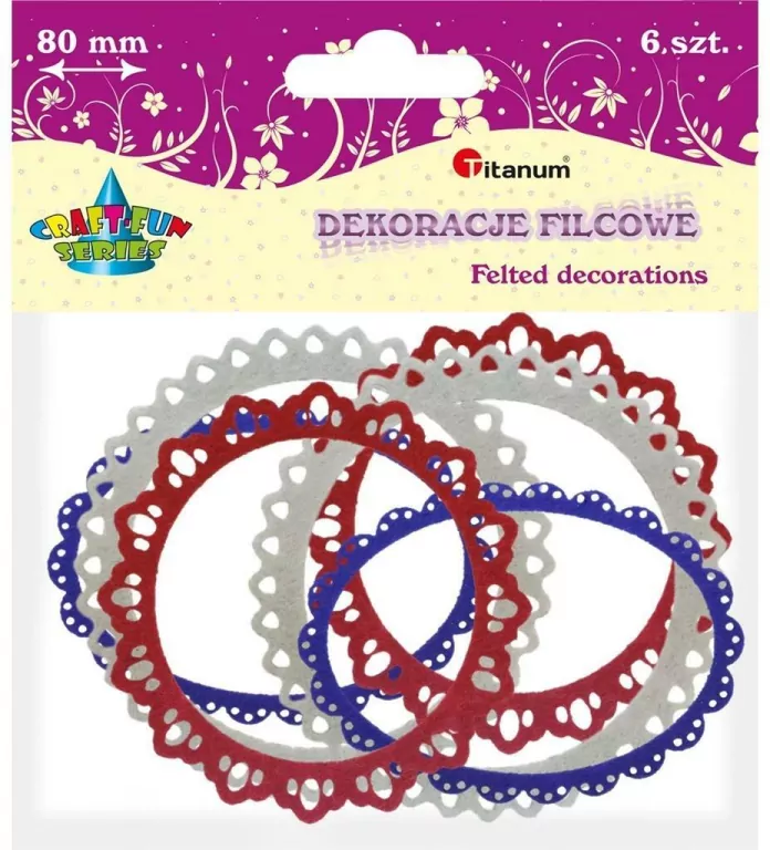 Filcowe ramki. Koronka. Mix - tantis.pl