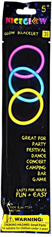 Zestaw bransoletek Glow stick - tantis.pl