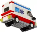 Klocki konstrukcyjne City 102 elementy. Ambulans - tantis.pl