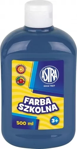 Farba szkolna. Ciemnoniebieska 500ml - tantis.pl