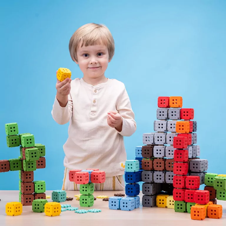 Marioinex Mini Waffle Green Blocks 70 el. - tantis.pl