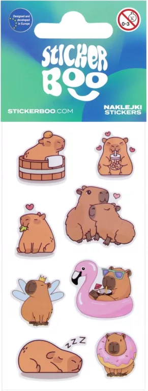 Naklejki Sticker BOO Kapibara mix - tantis.pl