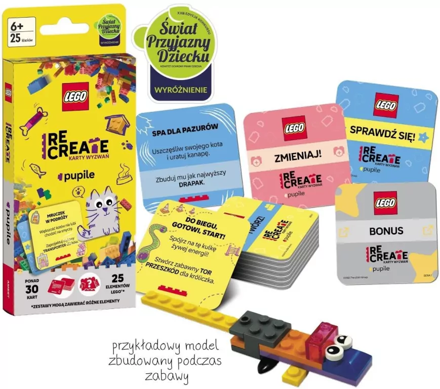 Lego Recreate. Karty wyzwań. Pupile - tantis.pl