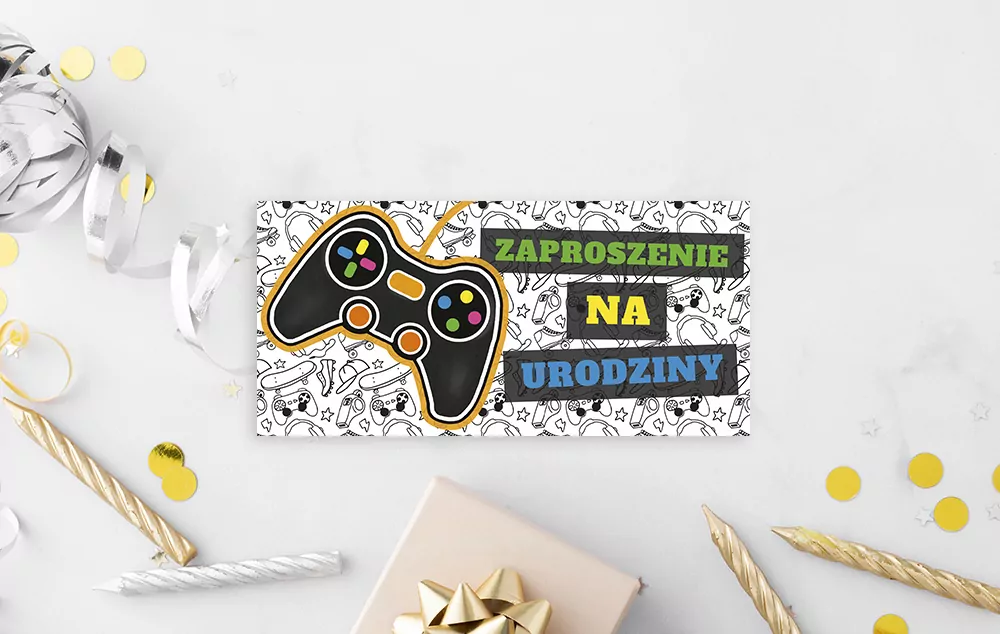 Zaproszenie Urodziny - Pad (5szt) - tantis.pl