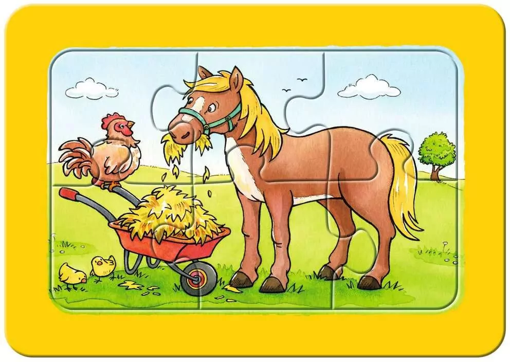 Puzzle 3x6. Zwierzaki - tantis.pl