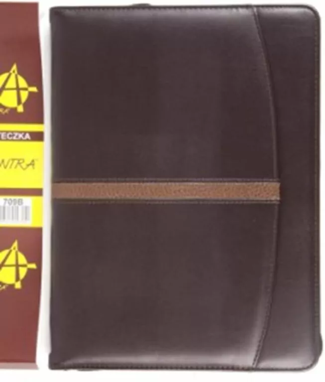 Teczka A4. Granatowa na suwak - tantis.pl