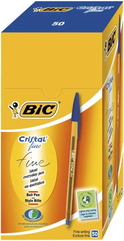 Długopis Cristal Fine czarny (50szt) BIC - tantis.pl
