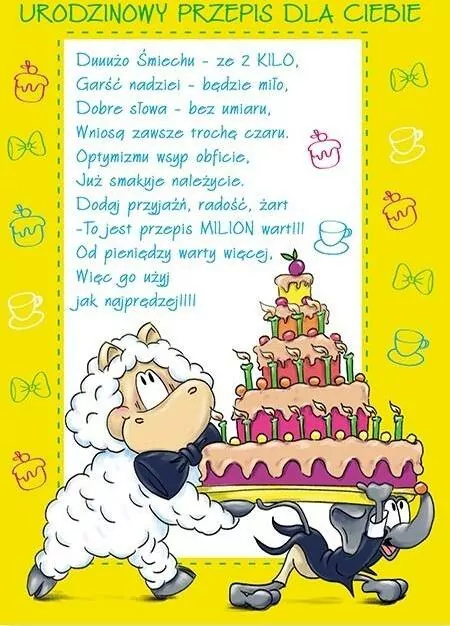 Karnet Smile B6 + koperta. Urodziny. Wzór nr 07 - tantis.pl