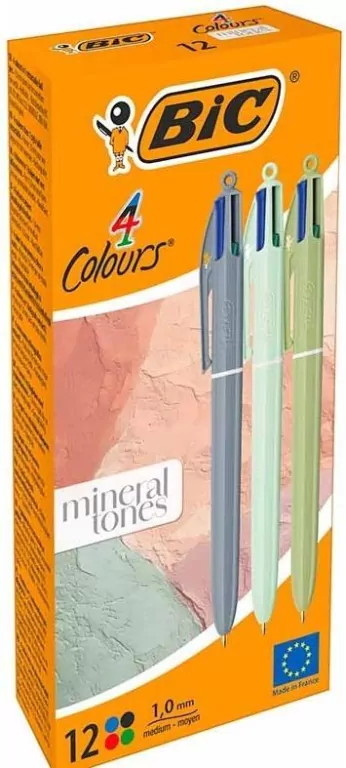 Długopis Mineral Tones mix 1mm (12szt) BIC - tantis.pl