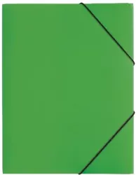 Teczka z gumką PP A4, Zielony