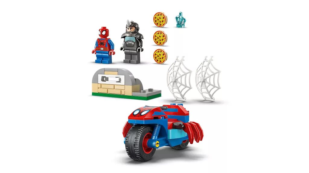 LEGO® Marvel. Spidey na motocyklu kontra Rhino 11206 - tantis.pl