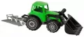 Traktor z ładowaczem i pługiem 52cm zielony - tantis.pl