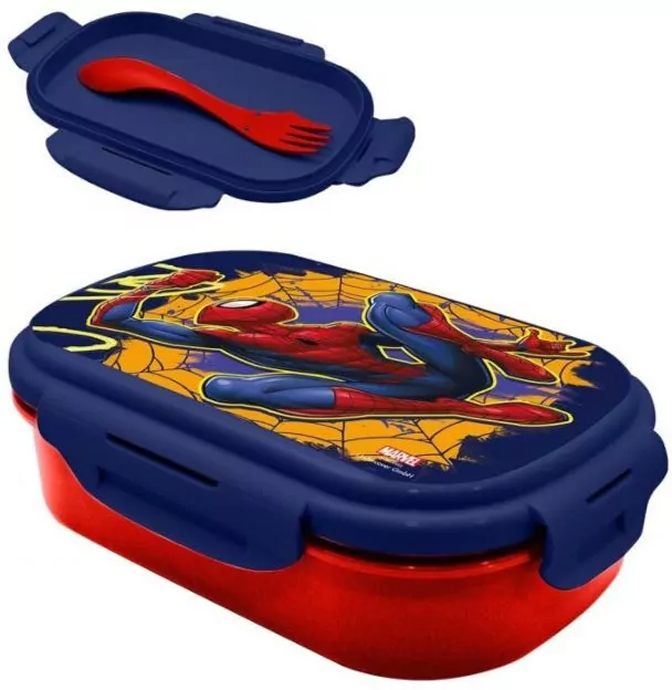 Pudełko śniadaniowe + sztućce Spiderman SP50071 - tantis.pl