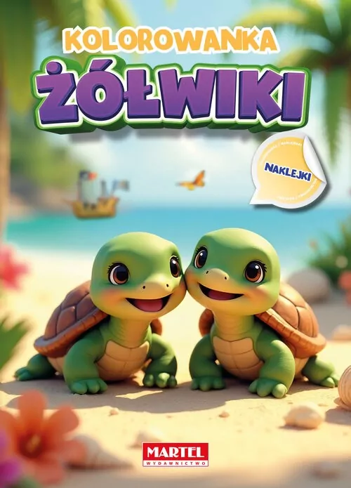 Kolorowanka Żółwiki z naklejkami - tantis.pl
