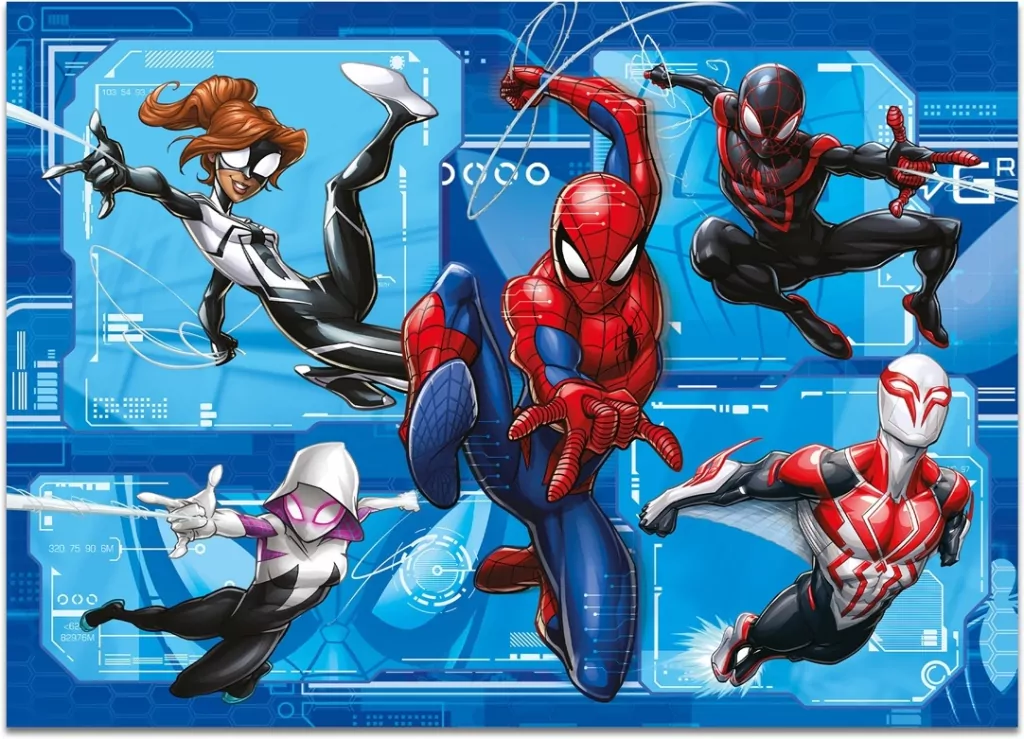 Lisciani. Puzzle 4x48 podłogowe dwustronne. Maxi Spiderman - tantis.pl