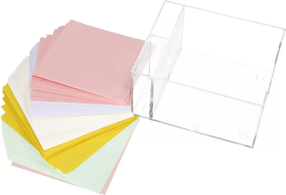 Kubik plastikowy 85x85x50mm. Kolorowy - tantis.pl