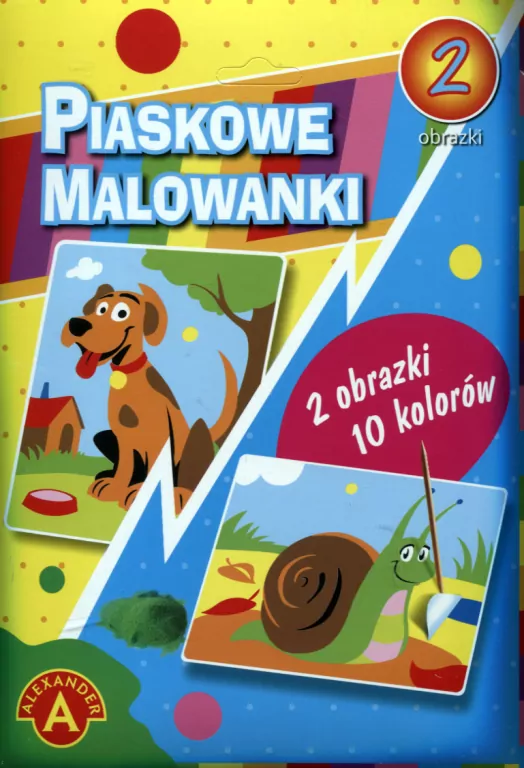 Piaskowe malowanki: Pies, ślimak - tantis.pl