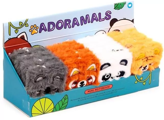 Notatnik pluszowy A7 Adoramals Wild MIX - tantis.pl