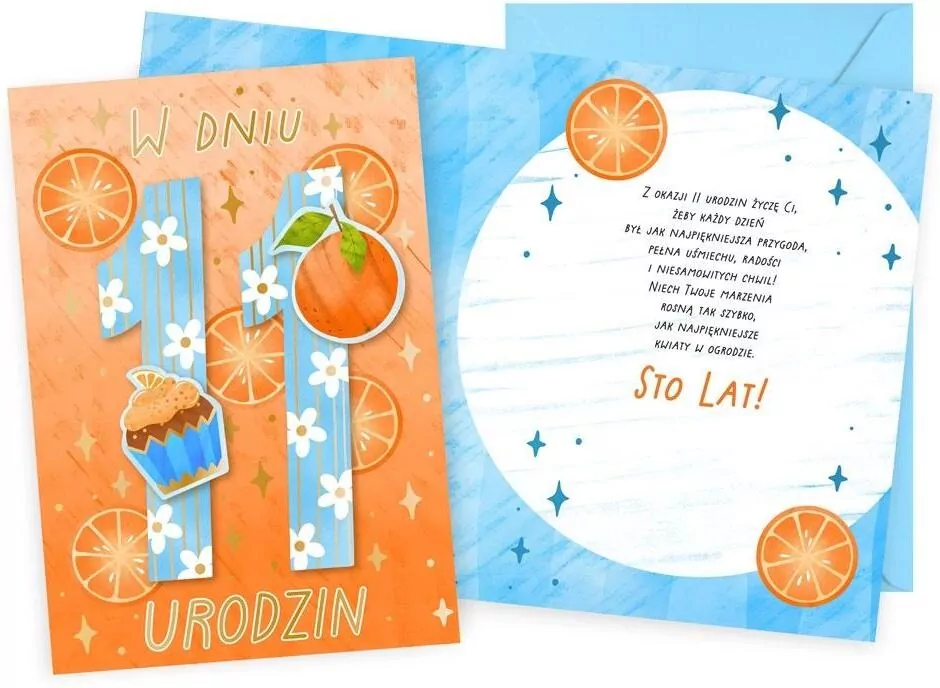 Karnet Urodziny 11 - tantis.pl