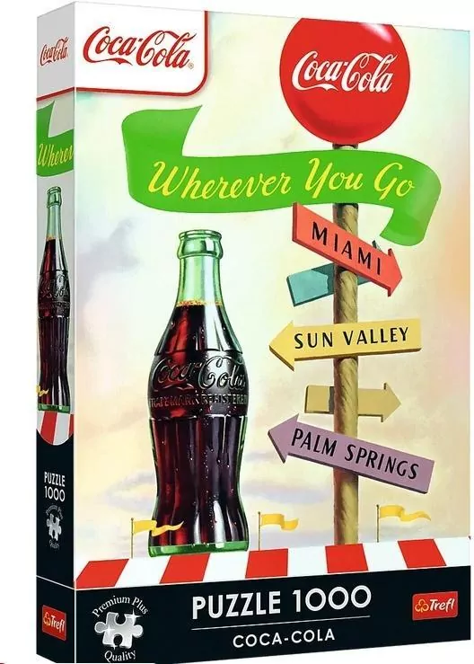 Puzzle 1000 Coca-Cola:Gdziekolwiek zmierzasz TREFL - tantis.pl