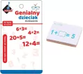 Fiszki matematyczne Dodawanie. Genialny dzieciak - tantis.pl