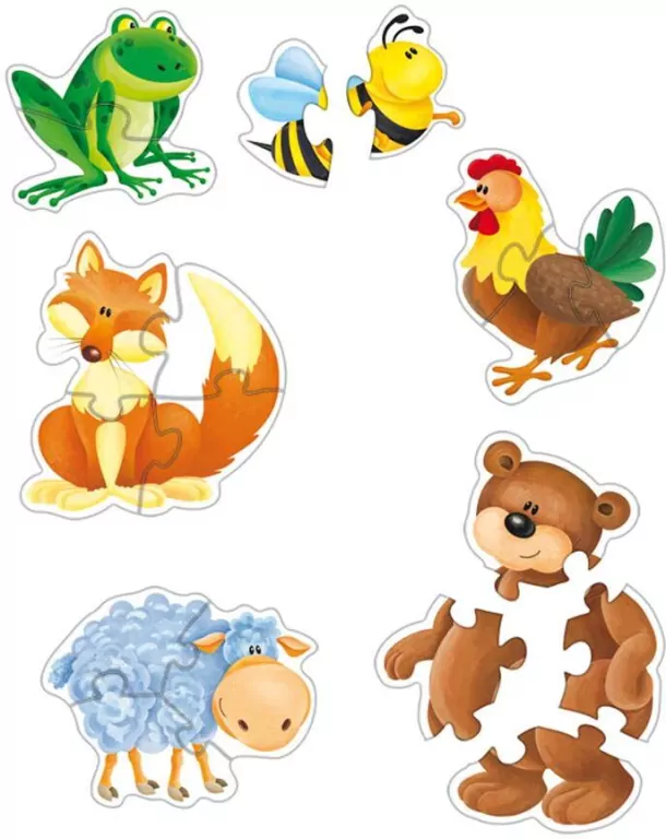 Lisek. Pierwsze puzzle, 6 elementów - tantis.pl