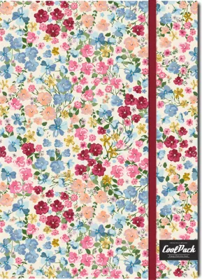 Brulion A5 z gumką Coolpack Forget me not