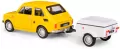 Fiat 126p + przyczepa Niewiadów Krótka żółty - tantis.pl