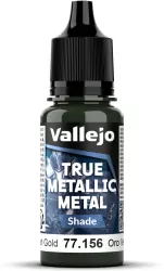 Vallejo: 77.156 - True Metallic Metal - Shade - Greenish Gold (18 ml)