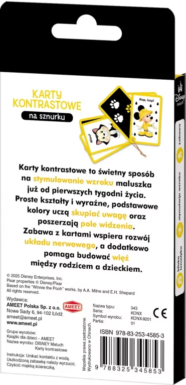 Disney Maluch. Karty kontrastowe - tantis.pl