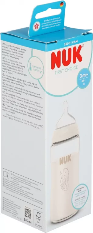 NUK. First Choice. Butelka. 240 ml. Konik - tantis.pl