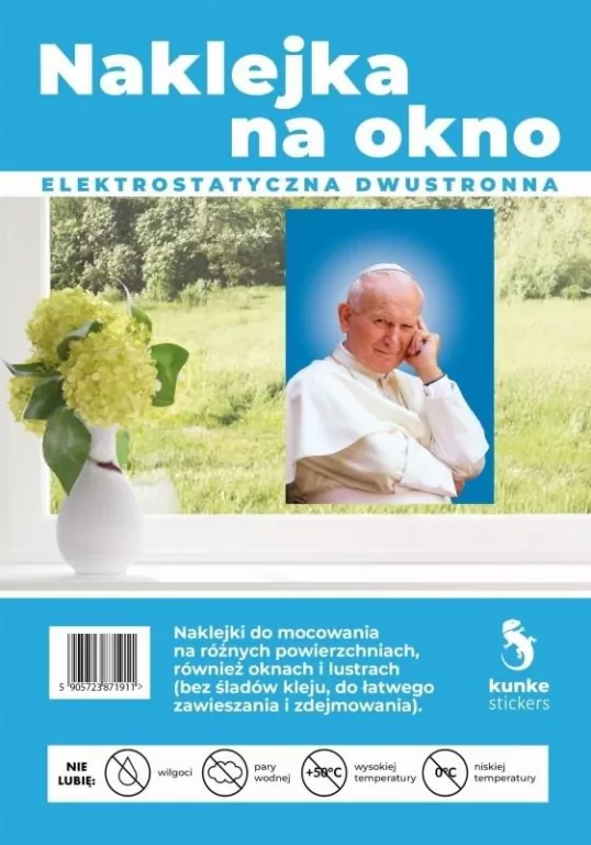 Naklejka na okno Jan Paweł II A3 - tantis.pl