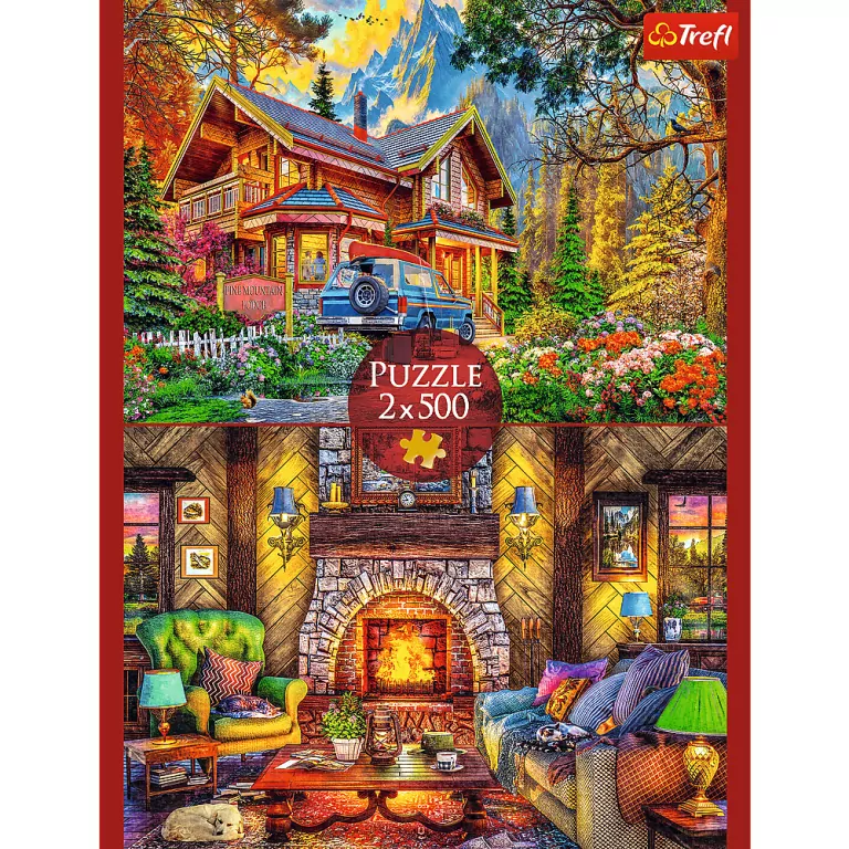 Puzzle 2x500 Wycieczka w góry TREFL - tantis.pl