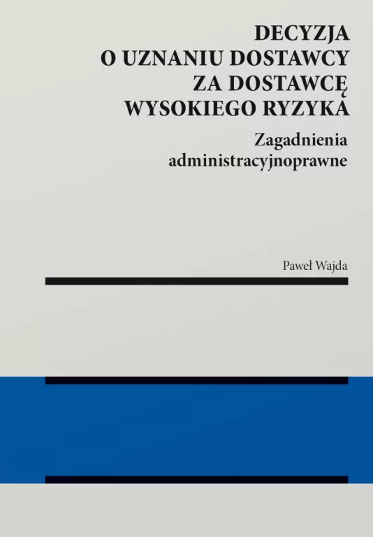 Decyzja o uznaniu dostawcy za dostawcę.. - tantis.pl