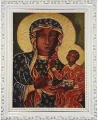 Obraz Haftowany Matka Boża Częstochowska 27,5x22cm - tantis.pl