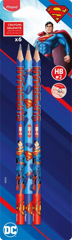 Ołówek Superman HB 6szt MAPED - tantis.pl