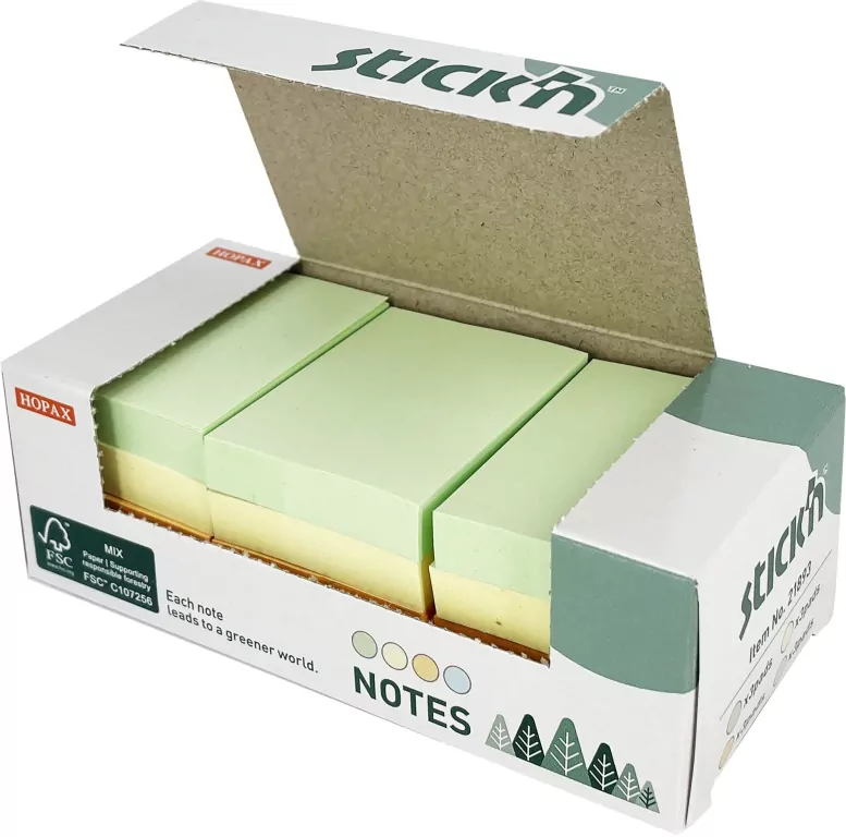 Paczka Notes samoprzylepny 4 kolory 38x51mm 12 szt. - tantis.pl
