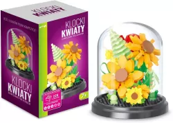 Klocki pod kloszem słoneczniki 228el