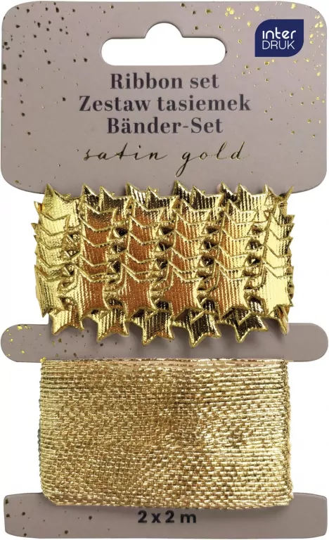 Zestaw tasiemek 2x2m Satin Gold - tantis.pl