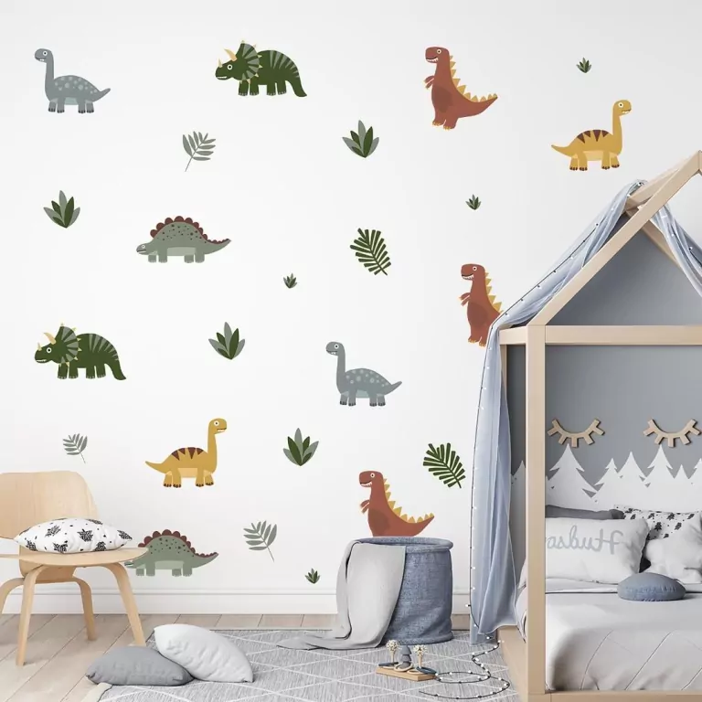 Naklejki na ścianę do pokoju dziecka dinozaury - tantis.pl