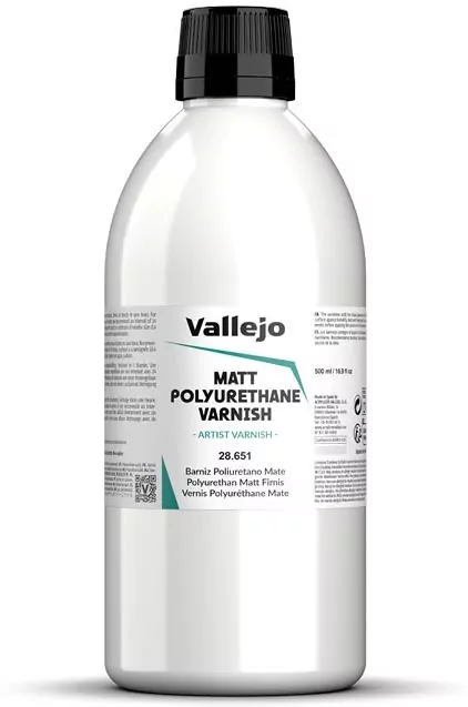 Vallejo: 28.651 - Matt Polyurethane Varnish (500 ml) - tantis.pl