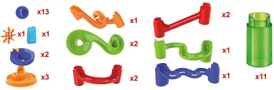 Tor kuleczkowy. 40 elementów. Genialny dzieciak - tantis.pl